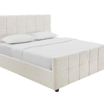 PRESTIGE bézs buklé ágy 180x200 cm kép