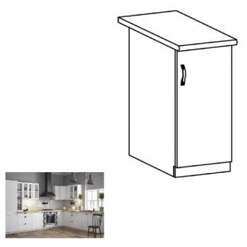 PROVANCE fehér mdf alsó konyhaszekrény jobbos 30cm kép