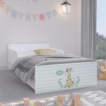 PUFI Fehér gyerekágy 160 x 80 cm - Zsiráf kép