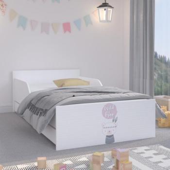 PUFI Fehér gyerekágy 180 x 90 cm - Cuki indián maci kép