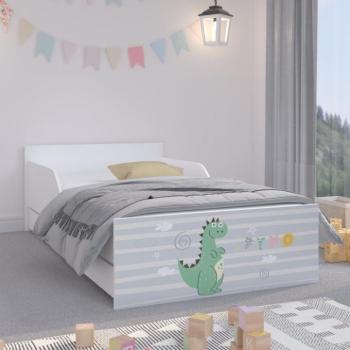 PUFI Fehér gyerekágy 180 x 90 cm - Dínó kép
