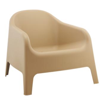 Rakásolható fotel, barna, műanyag, SOKRA NEW kép