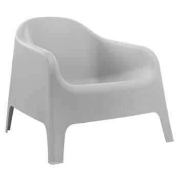 Rakásolható fotel, szürke, műanyag, SOKRA NEW kép