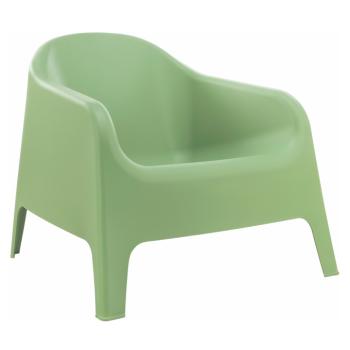 Rakásolható fotel, zöld, műanyag, SOKRA NEW kép