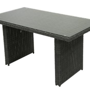 Rattan asztal 140 x 80 cm SEVILLE (antracit) kép