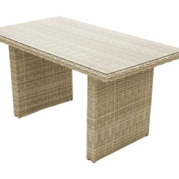 Rattan asztal 140 x 80 cm SEVILLE (bézs) kép