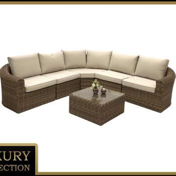 Rattan modul szöglet BORNEO LUXURY (barna) kép