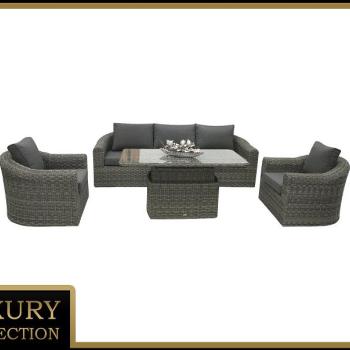 Rattan moduláris szett BORNEO LUXURY 5 személyes (szürke) kép