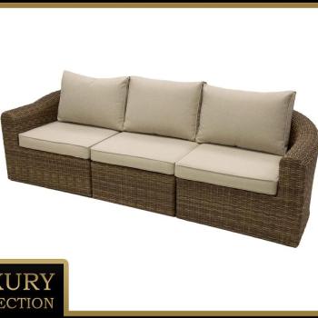 Rattan pad 3 fő részére BORNEO LUXURY (barna) kép