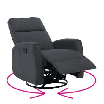 Relax forgószék fotel, szürke, MEKENZI kép