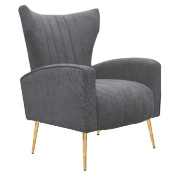 Relaxfotel, szürke Velvet szövet, BARET kép