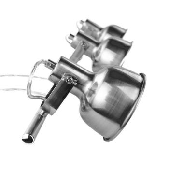 Retro stílusú fém csillár, matt nikkel - TRIOSWING kép