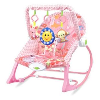 Rezgő, zenélő pihenőszék 18kg-ig, rózsaszín kép