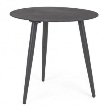 RIDLEY fekete kerti lerakóasztal 50cm kép