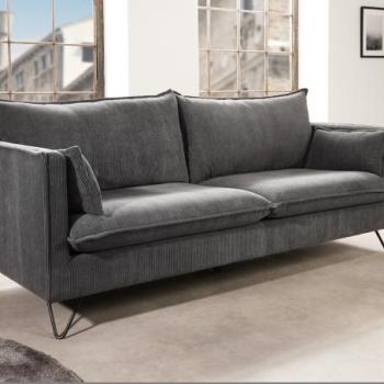 ROCCO 3 személyes szürke nyírfa kanapé kép