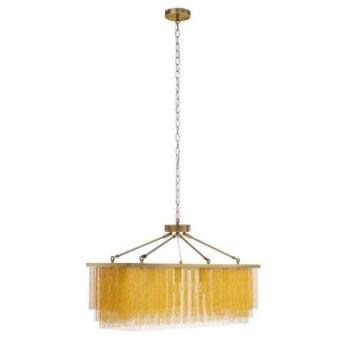 ROYAL arany fém függőlámpa láncokkal kép