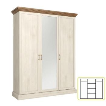 ROYAL III fehér mdf szekrény kép