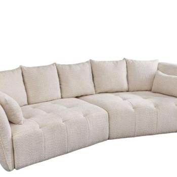 ROYAL XL bézs buklé kanapé kép