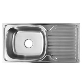 Rozsdamentes mosogató szifonnal, 86x43, SINKO kép