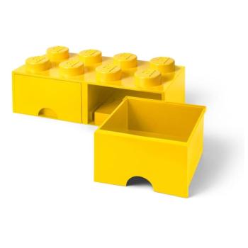 Sárga 2 fiókos tárolódoboz - LEGO® kép