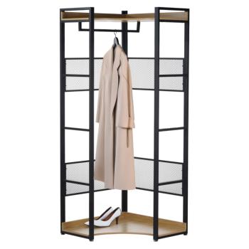 Sarokállvány, tölgy/fekete, KILOS NEW TYP 4 kép