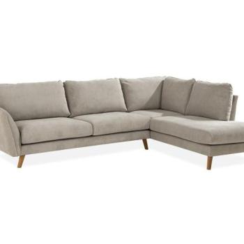 Sarokkanapé Scandinavian Choice P117, Beige, Tölgy, 80x297x200cm, Lábak: Fa kép