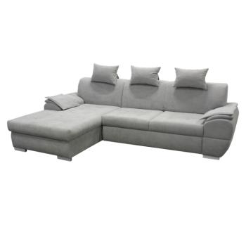 Sarokülőgarnitúra, szürke, bal oldali, FLOSY ROH kép