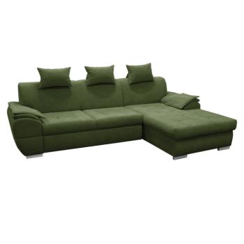 Sarokülőgarnitúra, zöld, jobb oldali, FLOSY ROH kép