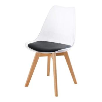 SCANDINAVIA átlátszó és fekete műbőr szék kép