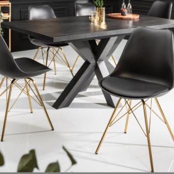 SCANDINAVIA fekete műbőr-műanyag szék kép