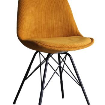 SCANDINAVIA kordbársony mustársárga szék kép