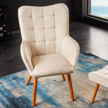 SCANDINAVIA natúr-barna kőrisfa fotel kép