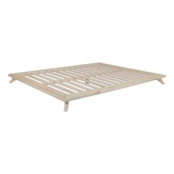 Senza Bed Natural kétszemélyes ágy, 160 x 200 cm - Karup Design kép