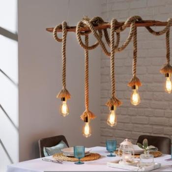 SEVEN SEAS II barna kötél függőlámpa 90cm kép