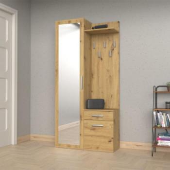 Shannan Duo előszobafal, 50x180x35 cm, tölgy kép