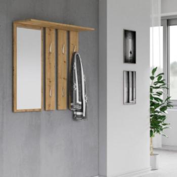 Shannan Opal tükrös fogas, 85x82x15 cm, tölgy kép