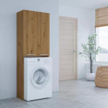 Shannan Pola DD fürdőszoba szekrény, 64x180x30 cm, tölgy kép