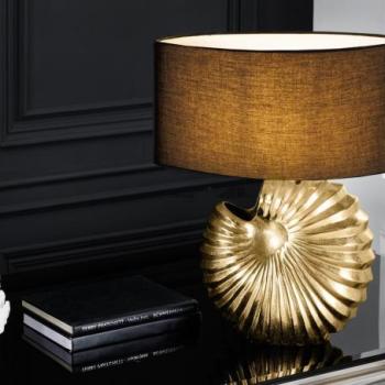 SHELL arany alumínium asztali lámpa kép