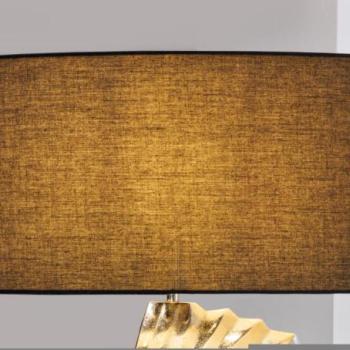 SHELL fekete szövet asztali lámpabúra kép