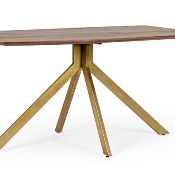 SHERMAN barna mangófa étkezőasztal 150cm kép