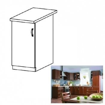 SICILIA barna mdf alsó konyhaszekrény balos 40cm kép