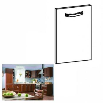 SICILIA barna mdf mosogatógép előlap fogantyúval 59,6cm kép