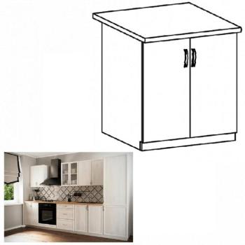 SICILIA fehér mdf alsó konyhaszekrény 80cm kép
