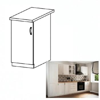 SICILIA fehér mdf alsó konyhaszekrény balos 40cm kép