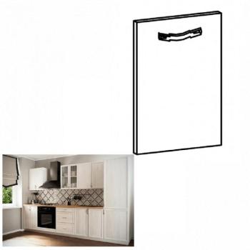 SICILIA fehér mdf mosogatógép előlap fogantyúval 59,6cm kép