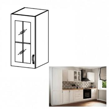 SICILIA II fehér mdf felső konyhaszekrény balos 30cm kép
