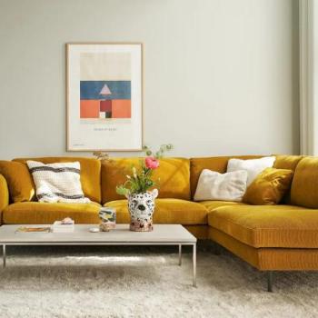 SIGGE mustársárga moduláris sarokkanapé kép