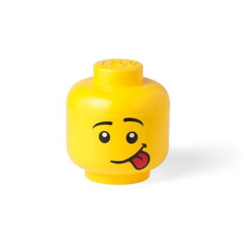 Silly sárga fejformájú tárolódoboz, ⌀ 16,3 cm - LEGO® kép