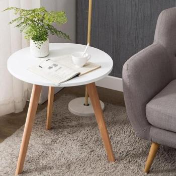 Skandináv stílusú dohányzóasztal 40 cm - fehér kép