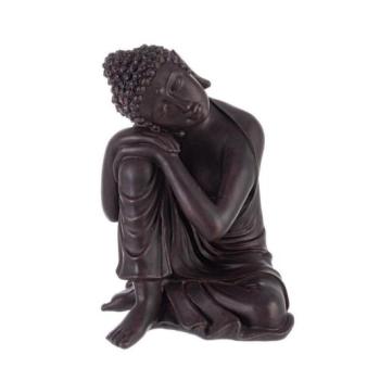 SLEEPY BUDDHA fekete műgyanta dísztárgy kép